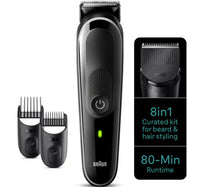 Braun 8-in-1 Style Kit All-In-One Beard & Body Grooming Kit, Grey, MGK3440