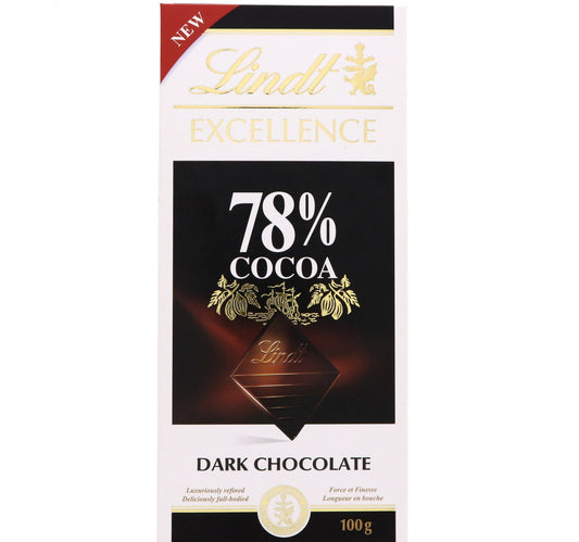 Lindt Excellence 78% Cocoa Dark Chocolate 100 g Lulu Hypermarket