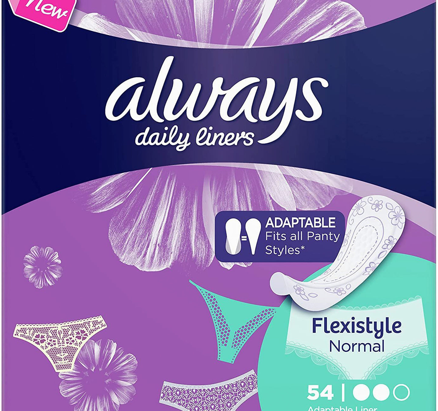Always Adaptable Liner Flexistyle Normal 54 pcs