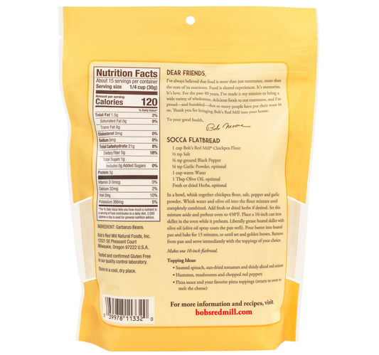 Bob's Red Mill Stoned Ground Chickpea Flour 454 g