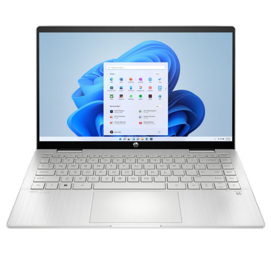 HP Pavilion x360 2-in-1 Laptop, 14 inches FHD Touch Display, Intel Core i5, 8 GB RAM, 512 GB SSD, Windows 11 Home, Natural Silver, 14-ek0007ne
