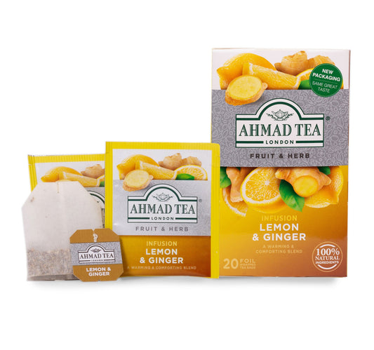 Ahmad Tea Lemon & Ginger Tea 20 Teabags