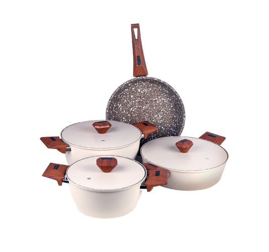 Gigilli Aluminium Cookware Set, 7 pcs