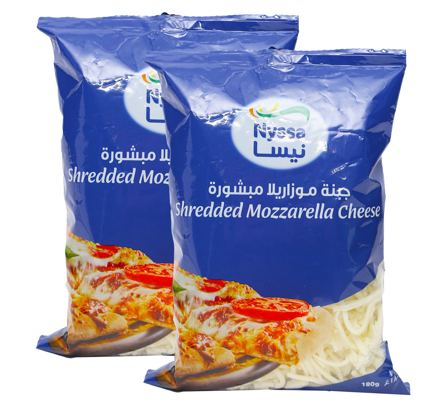 Nyssa Shredded Mozzarella Cheese 2 x 180 g Lulu Hypermarket
