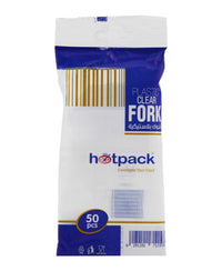 Hotpack Clear Plastic Fork 50 pcs