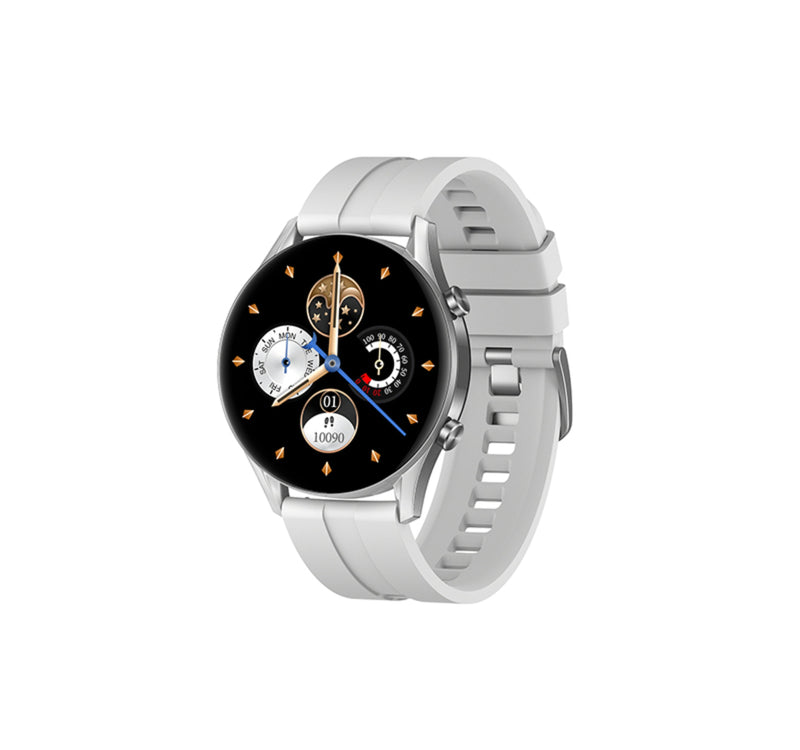HiFuture Flex 2 Smartwatch, 1.39 inches Display, Silver White Lulu Hypermarket
