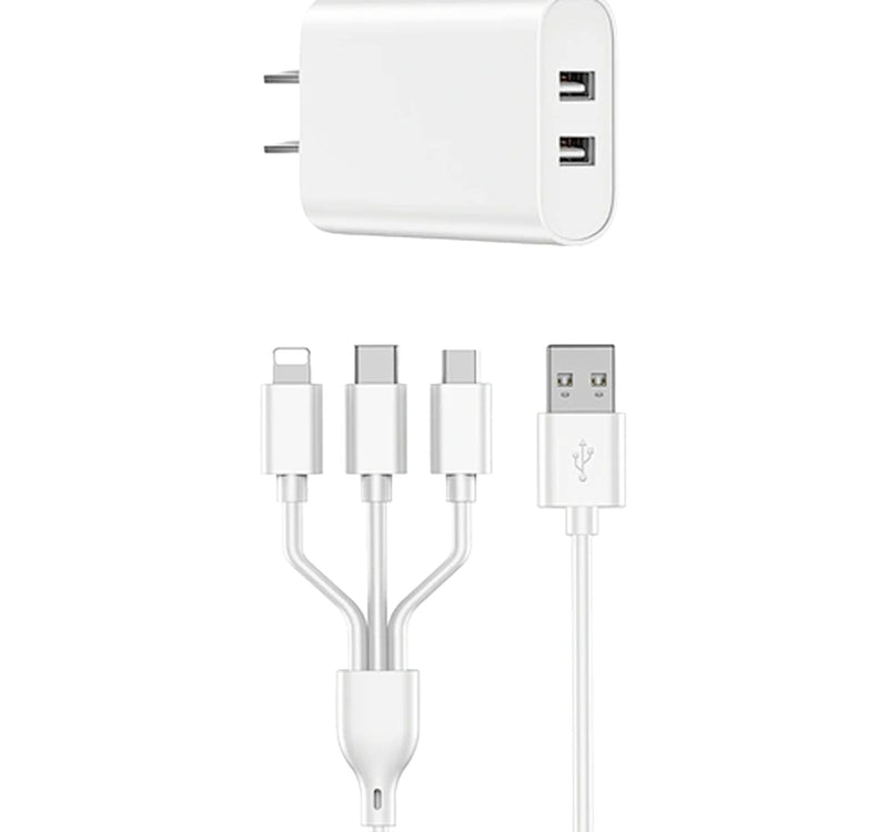 Wiwu Fast Charger + 3 In 1 Cables Wi-U003 Lulu Hypermarket