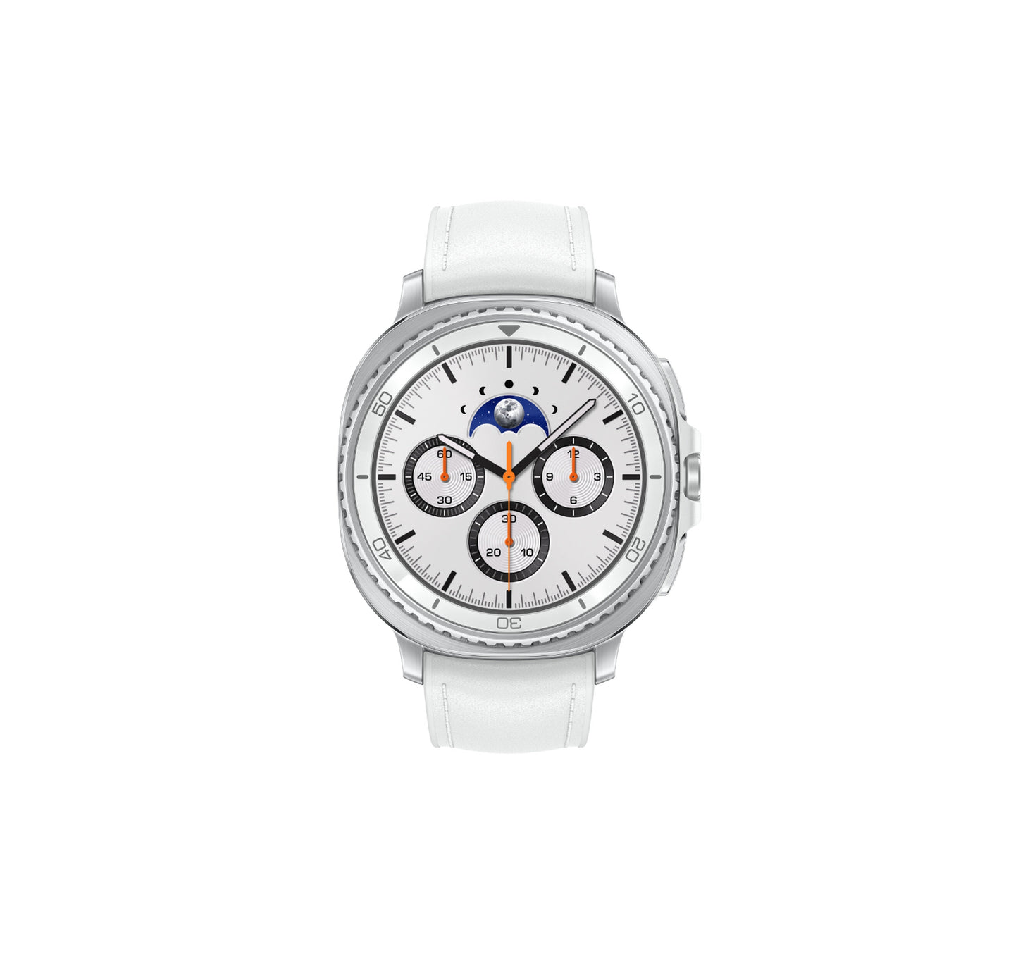 Samsung Galaxy Watch8 Classic Smartwatch, 46mm, White, SM-L500NZWAMEA Lulu Hypermarket