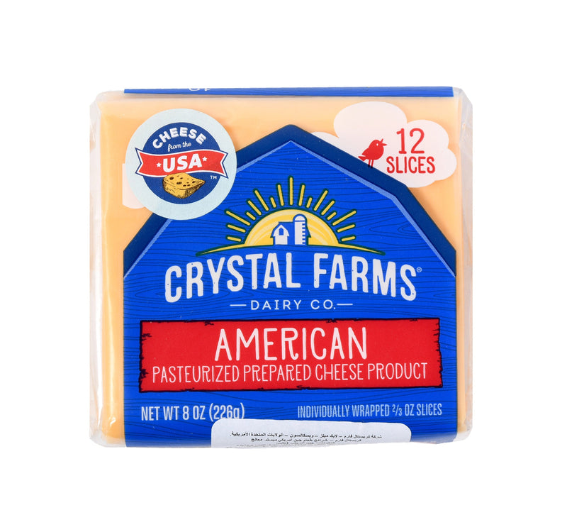 Crystal Farms Singles American Cheese 226 g Lulu Hypermarket