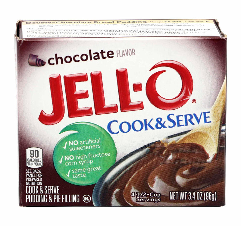 Jell-O Chocolate Flavor Cook and Serve 96 g Lulu Hypermarket