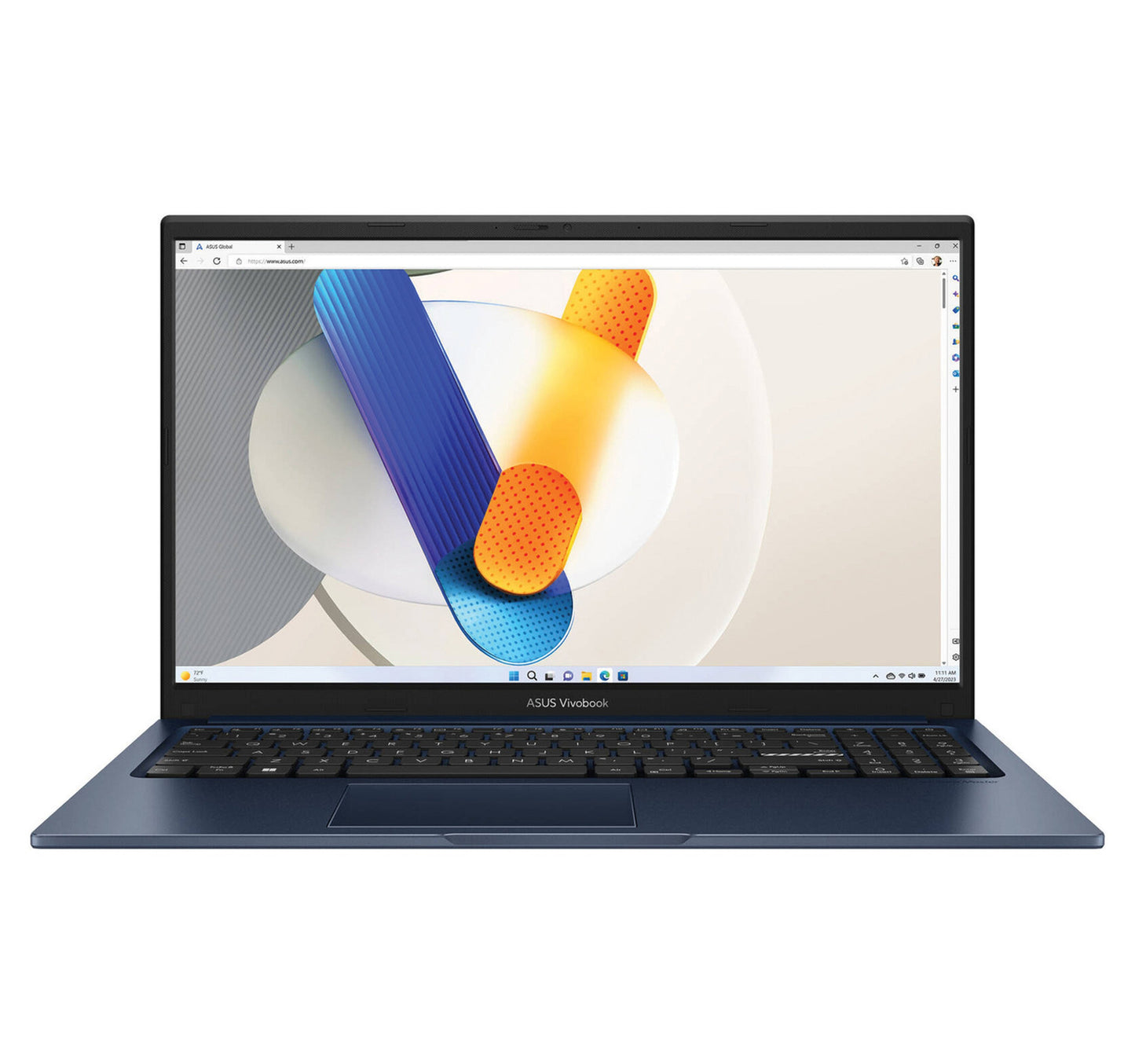 أسوس فيفوبوك X1504VA-NJ121W معالج إنتل كور i7-1355U، ذاكرة وصول عشوائي (RAM) سعة 16 جيجابايت، قرص تخزين SSD سعة 512 جيجابايت، نظام تشغيل ويندوز 11، أزرق هادئ