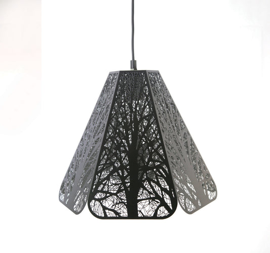 Maple Leaf Pendant Lamp Shade XCL181068 Size:32x32x105cm Black