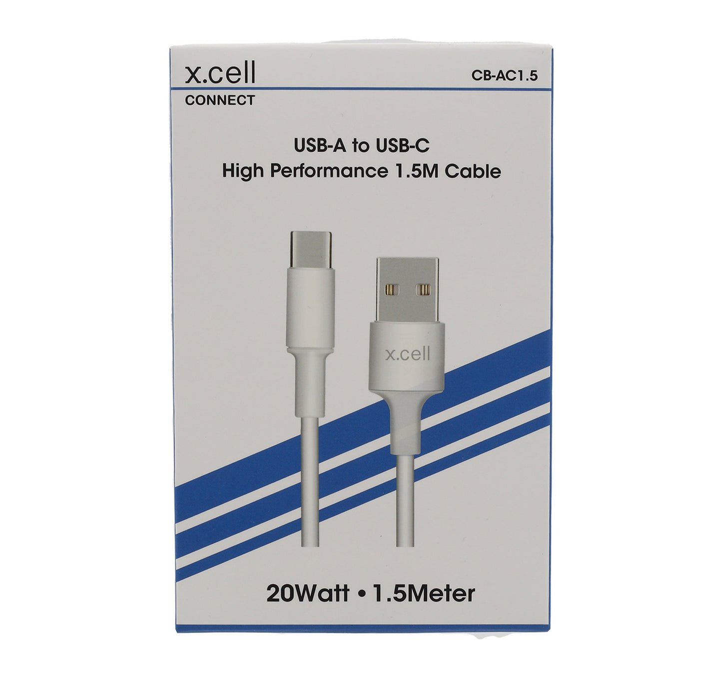 X.Cell Type C-USB Cable CB-AC1.5 White Lulu Hypermarket