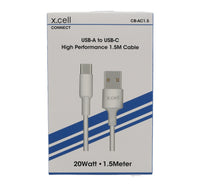 X.Cell Type C-USB Cable CB-AC1.5 White Lulu Hypermarket