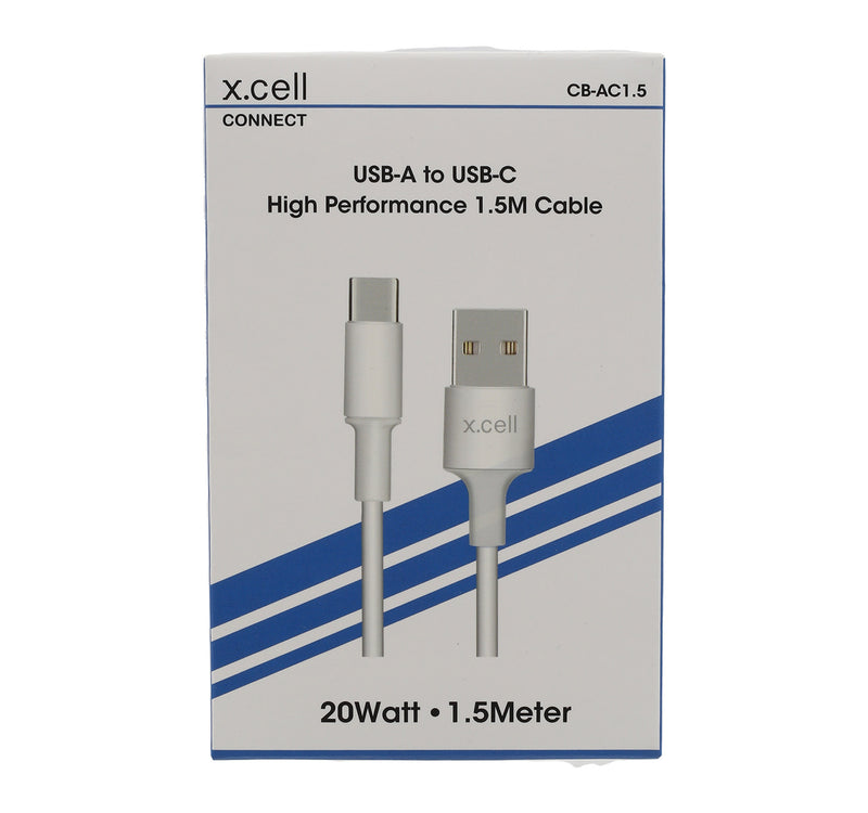 X.Cell Type C-USB Cable CB-AC1.5 White Lulu Hypermarket