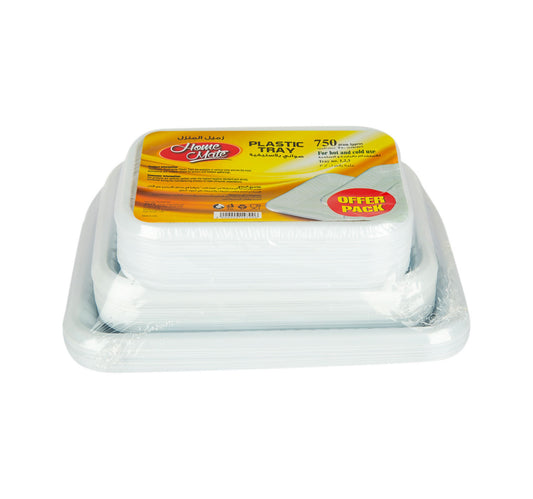 Home Mate Plastic Tray 750 g 3 Sets