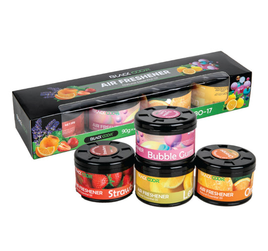Black Odor Car Air Fresheners, 90g, 4 pcs, Assorted, BO-1717