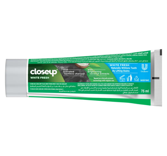 Closeup White Fresh Charcoal Coco Toothpaste 75 ml