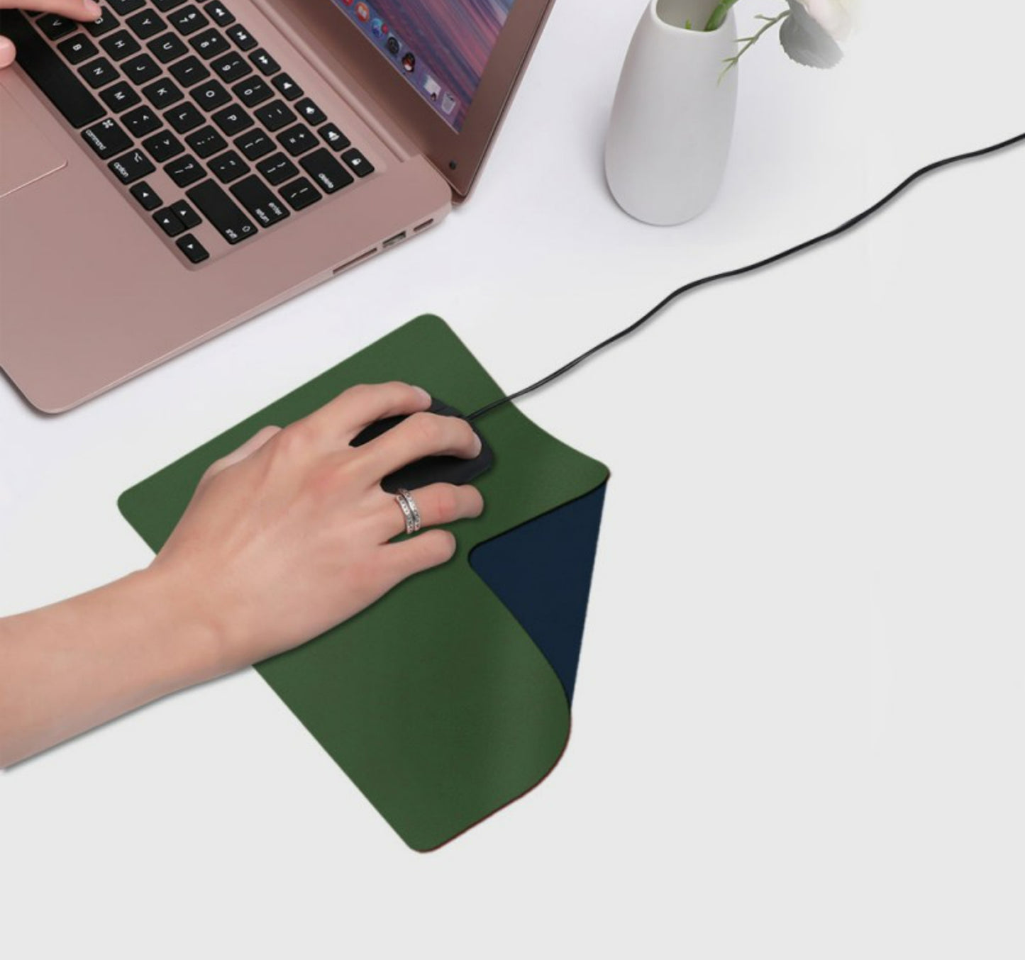 Trands Double Colour Mouse Pad, Assorted, TR-MP655