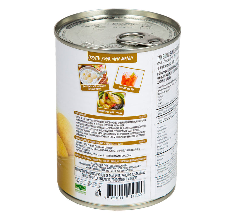 Twin Elephants Longan In Syrup 565 g
