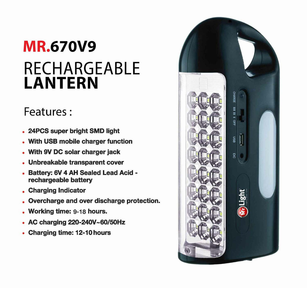 Mr.Light Emergency Light ML670