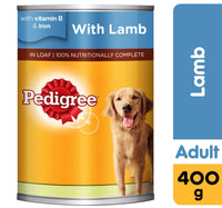 Pedigree Lamb Wet Dog Food Can 400 g