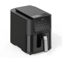 Nutricook Air Fryer Slim, Large Basket, Air Fry, Bake, Reheat, with 5 Presets, Clear Window & Internal Light, NC-AFS100, 5Ltr, Black, 1500 Watts