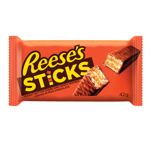 Reese's Sticks Peanut Butter And Crispy Wafer 42 g Lulu Hypermarket
