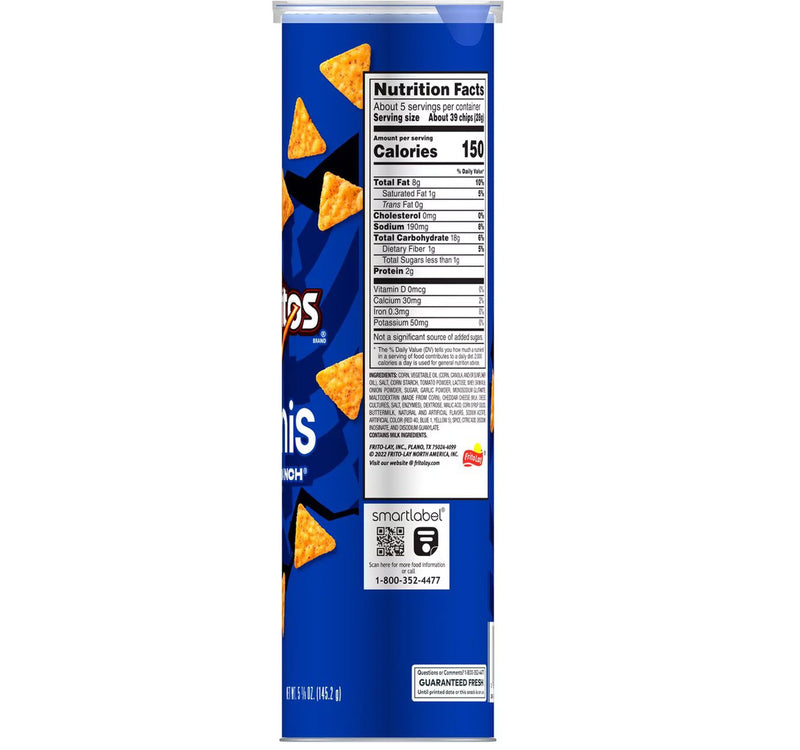 Doritos Minis Cool Ranch Flavored Tortilla Chips 145.2 g