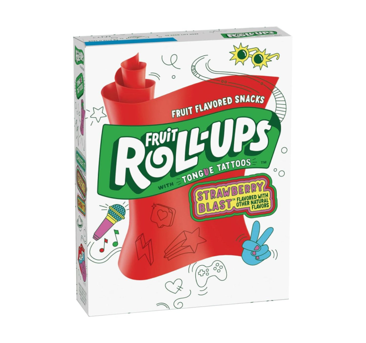 General Mills Fruit Roll-Ups Strawberry Sensation Fruit Flavored Snacks 141 g Lulu Hypermarket
