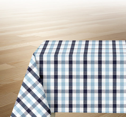 Homewell Cotton Table Cloth Check 135x180cm Assorted Per Pc