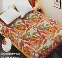 Maple Leaf Home Waterproof Fitted Sheet 200 x 200 + 30cm Assorted Colours