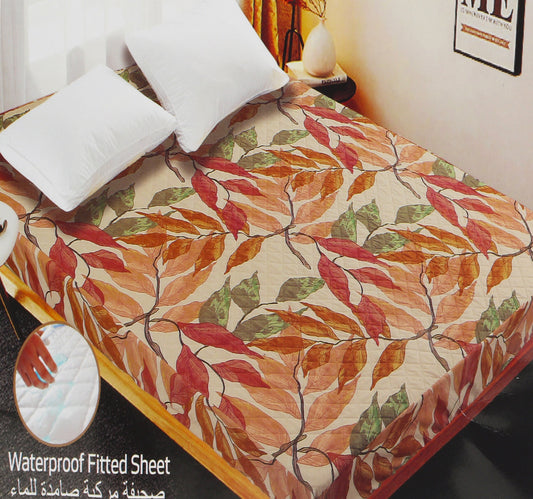 Maple Leaf Home Waterproof Fitted Sheet 150 x 200 + 25cm Assorted Colours