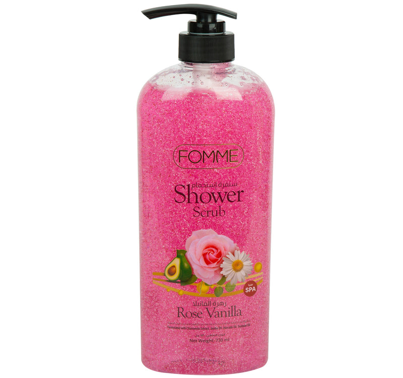 Fomme Shower Gel Scrub Rose Vanilla 730 ml