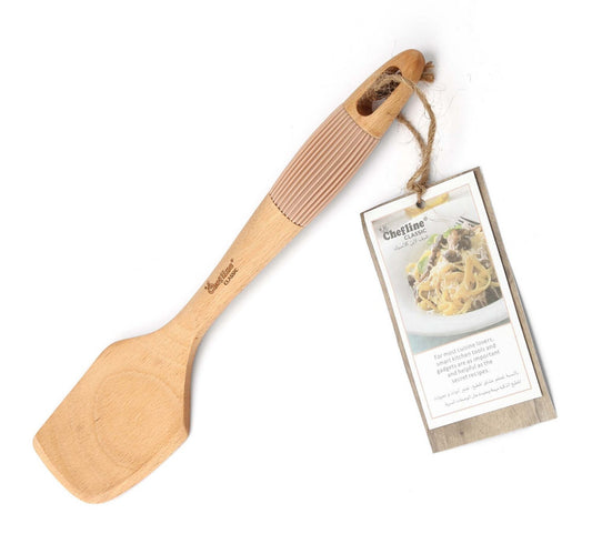 Chefline Wooden Turner with Silicon Grip, S32