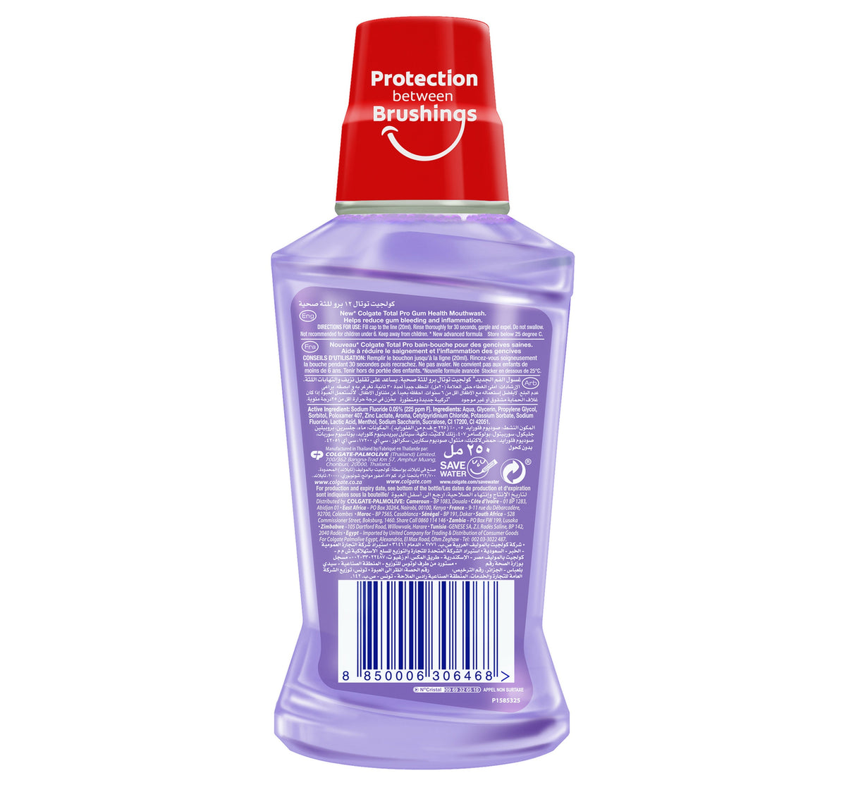 Colgate Total Clean Mint Pro Gum Health Mouth Wash 250 ml