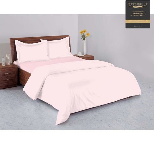 Barbarella Cotton Bed Sheet 500TC 240x260cm Pink