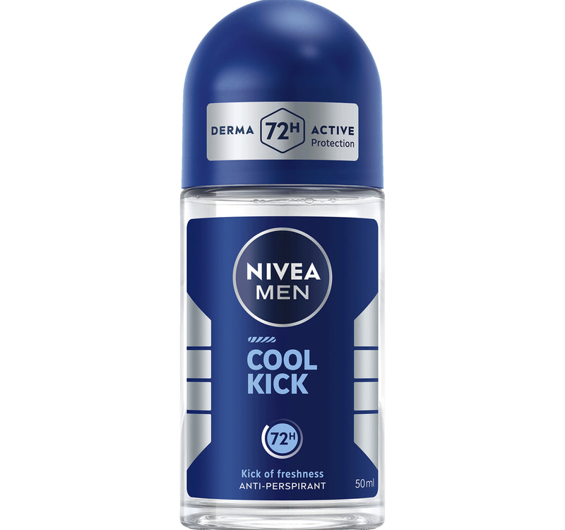 Nivea Men Cool Kick Deodorant for Men Fresh Scent Roll-on 50 ml