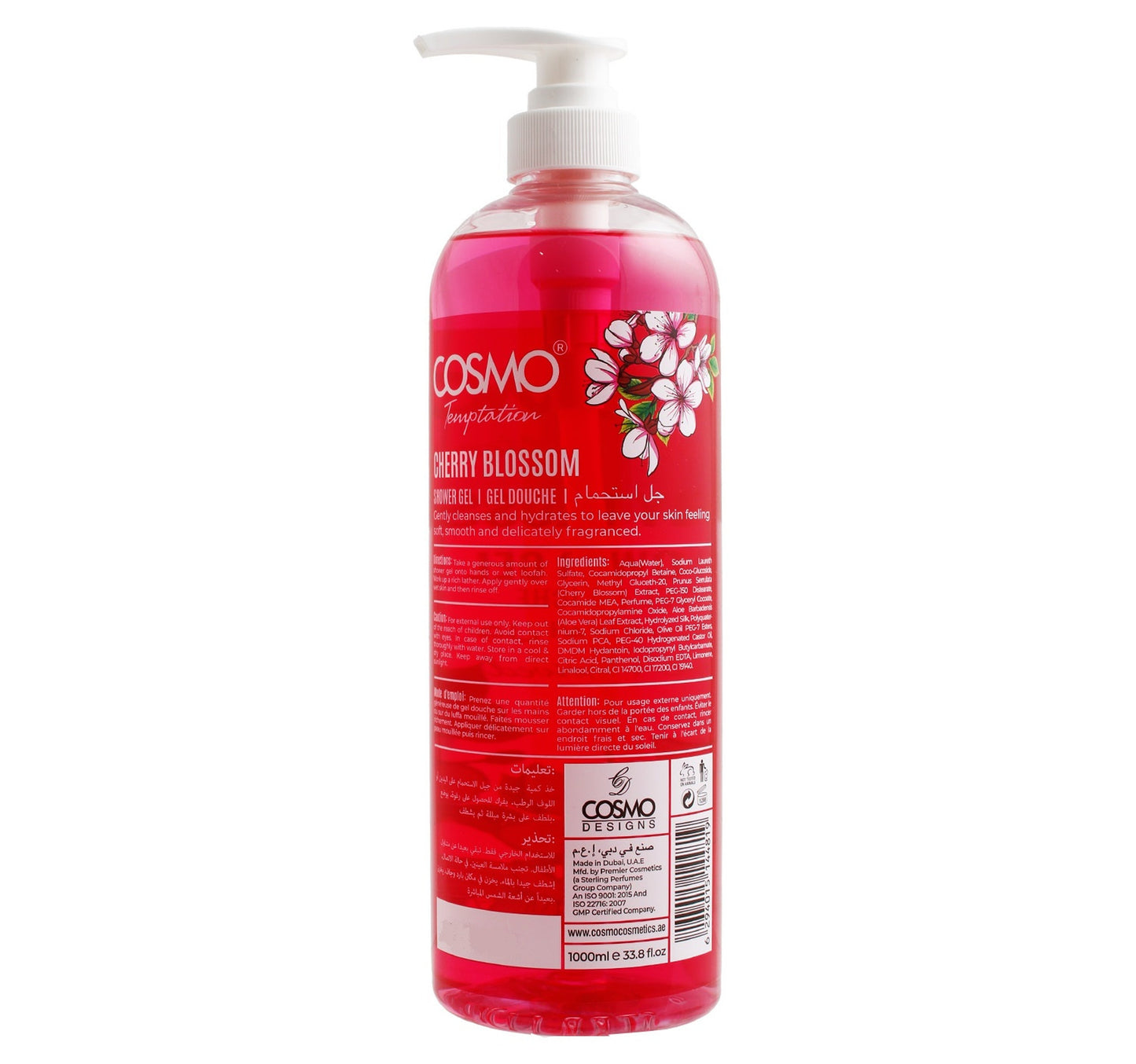 Cosmo Temptation Cherry Blossom Shower Gel 1 Litre