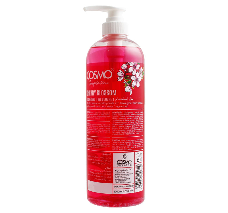 Cosmo Temptation Cherry Blossom Shower Gel 1 Litre