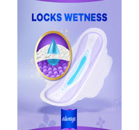 Always All in One Ultra Thin Night Sanitary Pads With Wings 6 pcs