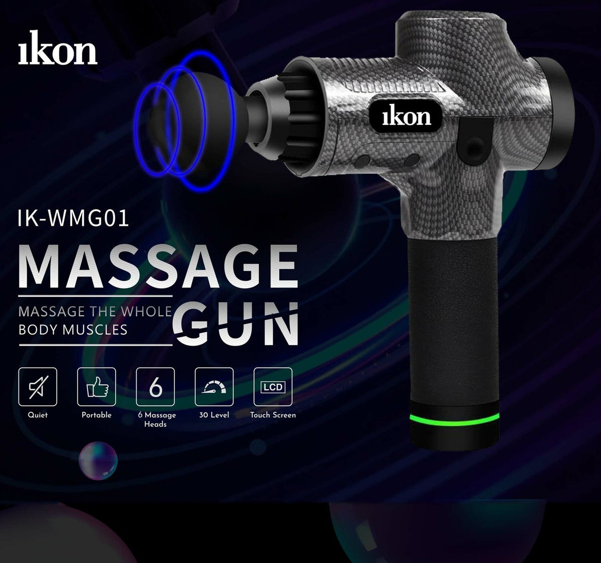 Ikon Whole Body Muscles Massage Gun IK-WMG01