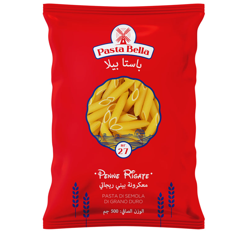 Pasta Bella Penne Rigate No.27 500 g Lulu Hypermarket