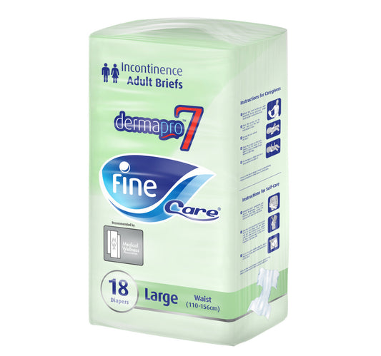 Fine Care Incontinence Large Waist Adult Diapers (110-156cm) 18 pcs