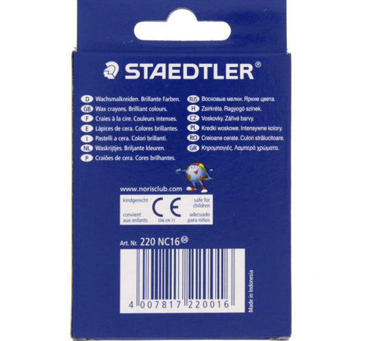 Staedtler Noris Club Wax Crayons 220NC16 16 Piece