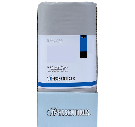 Decora D-Essentials Solid Bedsheet 240x260cm Silver