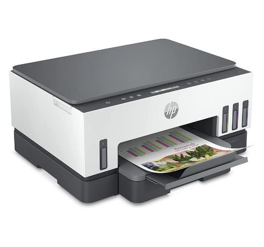 HP Smart Tank 720 All-in-One Wireless Ink Tank Printer, White/Grey, 6UU46A