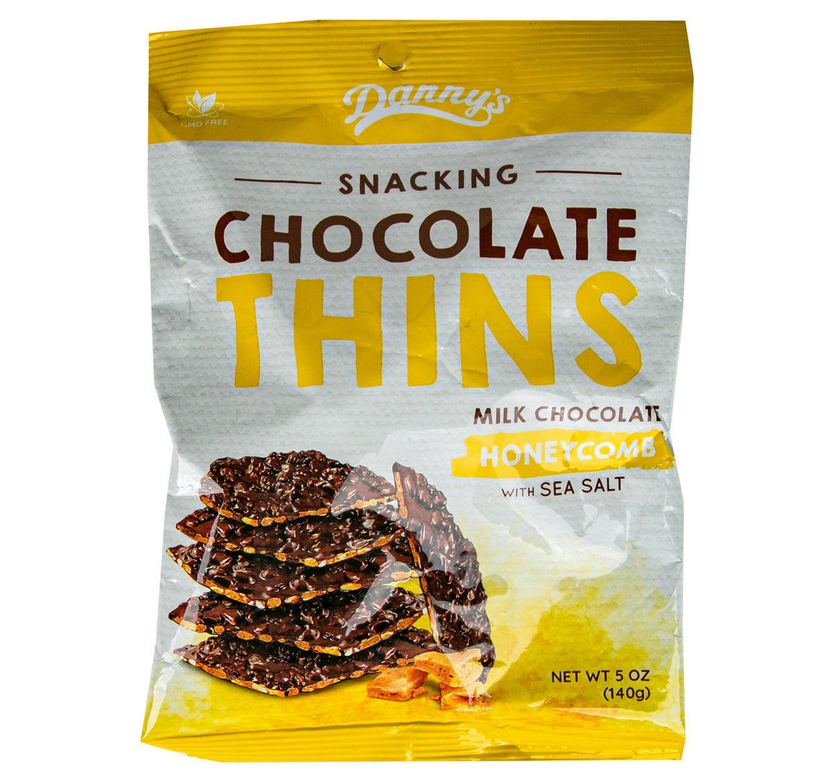 Cooks Danny's Chocolate Thins Milk Chocolate Honeycomb With Sea Salt 140 g