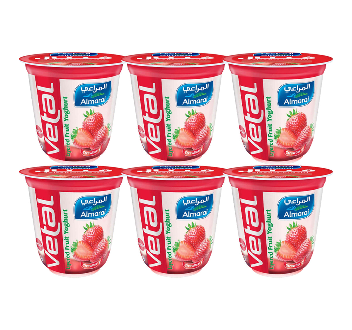 Almarai Strawberry Fruit Yogurt 140 g 5+1 Sultan Center