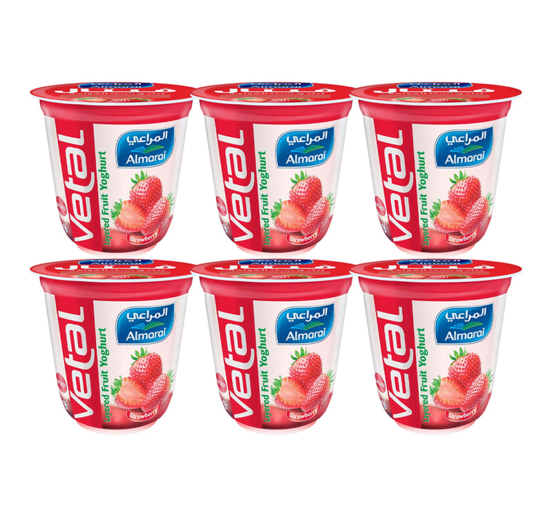 Almarai Strawberry Fruit Yogurt 140 g 5+1 Sultan Center